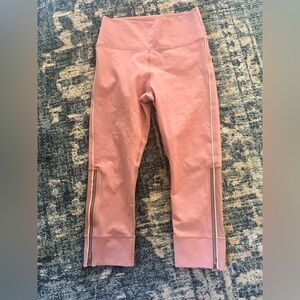 Fabletics NWOT Mauve Pink Small Yoga Leggings (Demi Levato colab)